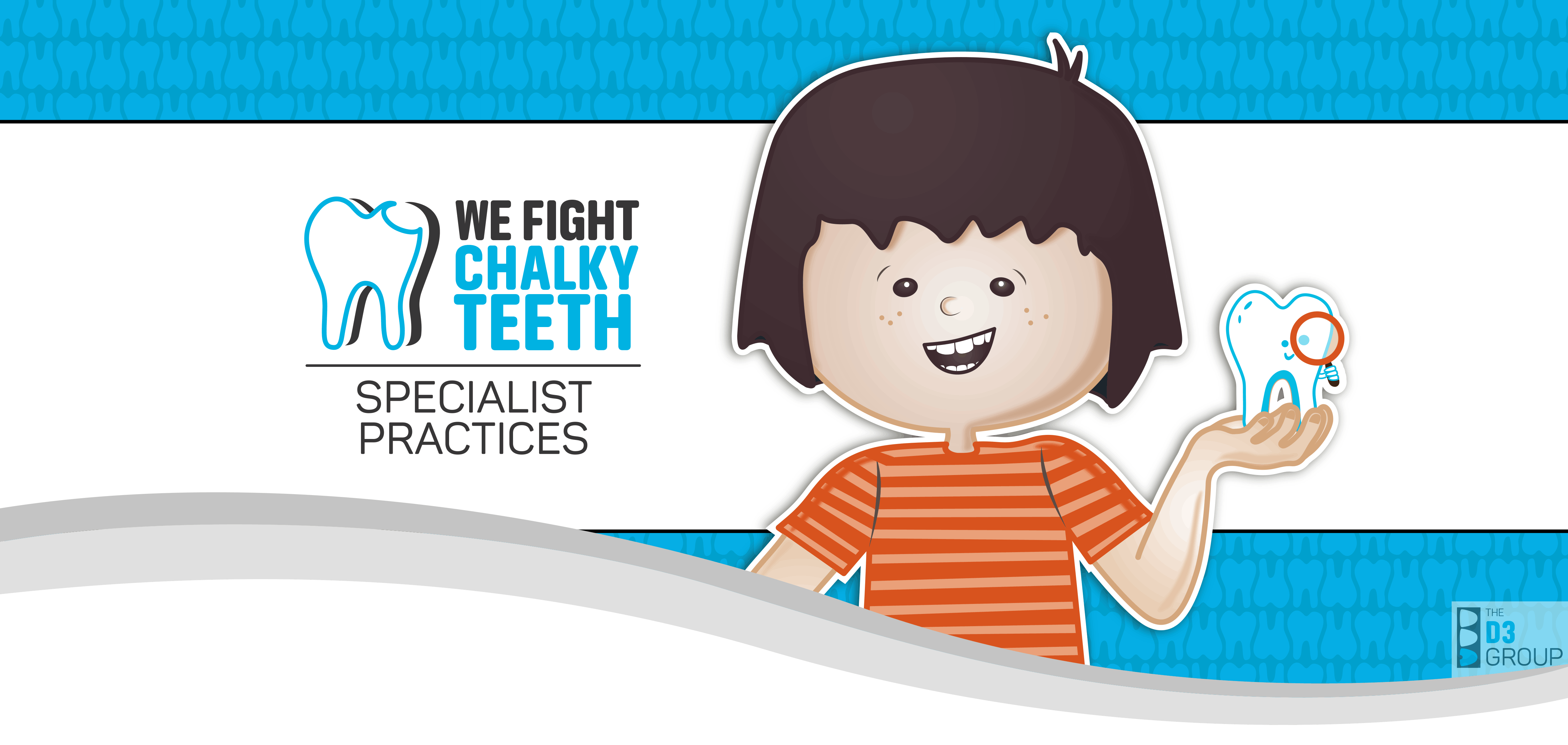We Fight Chalky Teeth Specialist Practice Satellite page - Main Banner Image